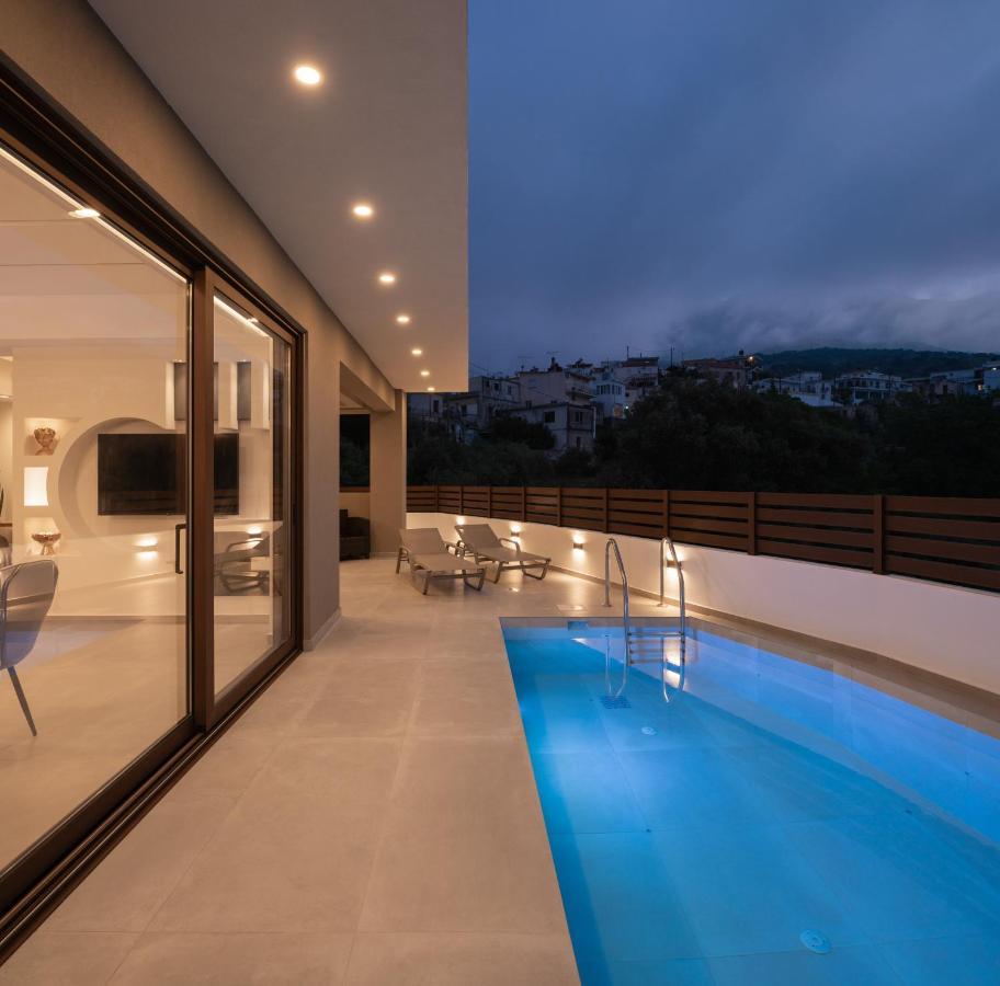 O-Cyanea Villa With Heated Pool Kournás Exterior foto